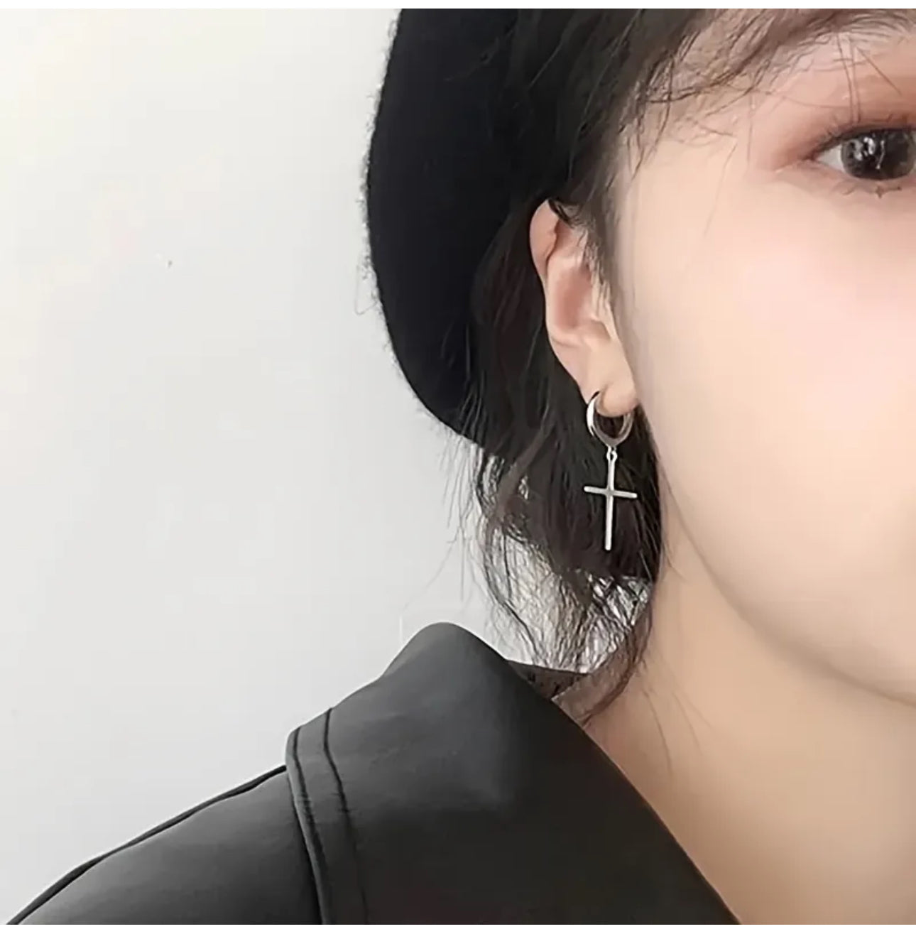 4 Piece Stainless Steel Cross Earrings. Religious Themed Unisex Earrings.