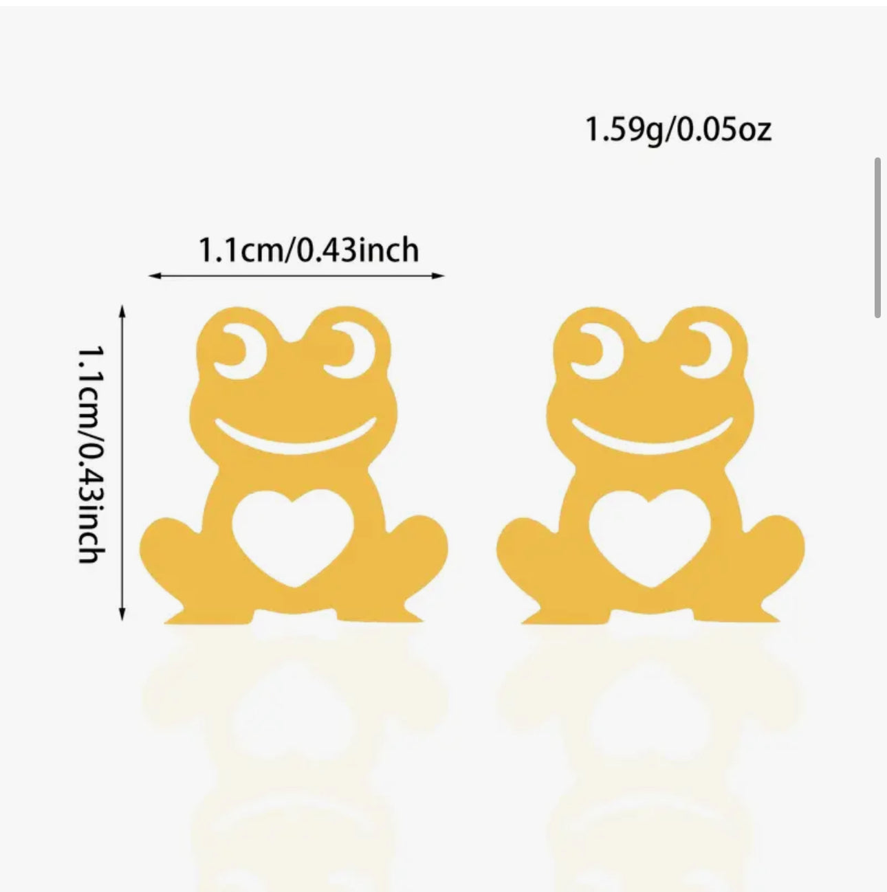 Adorable Black Frog Stainless Steel Stud Earrings. Sleek Design for both Men & Women.